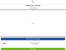 Tablet Screenshot of monkeythai.com